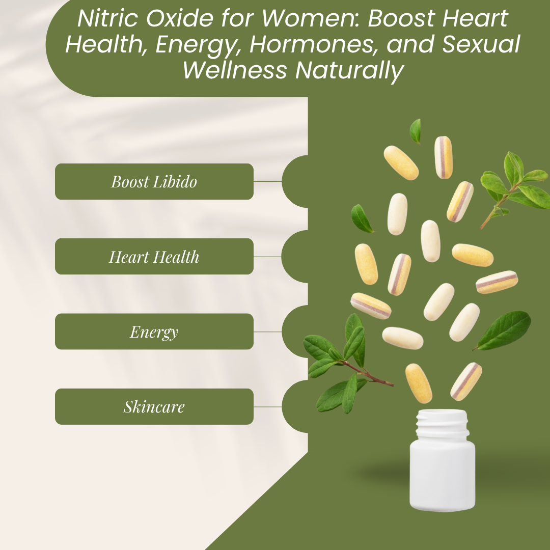 Nitric Oxide for Women: Boost Heart Health, Energy, Hormones, and Sexual Wellness Naturally