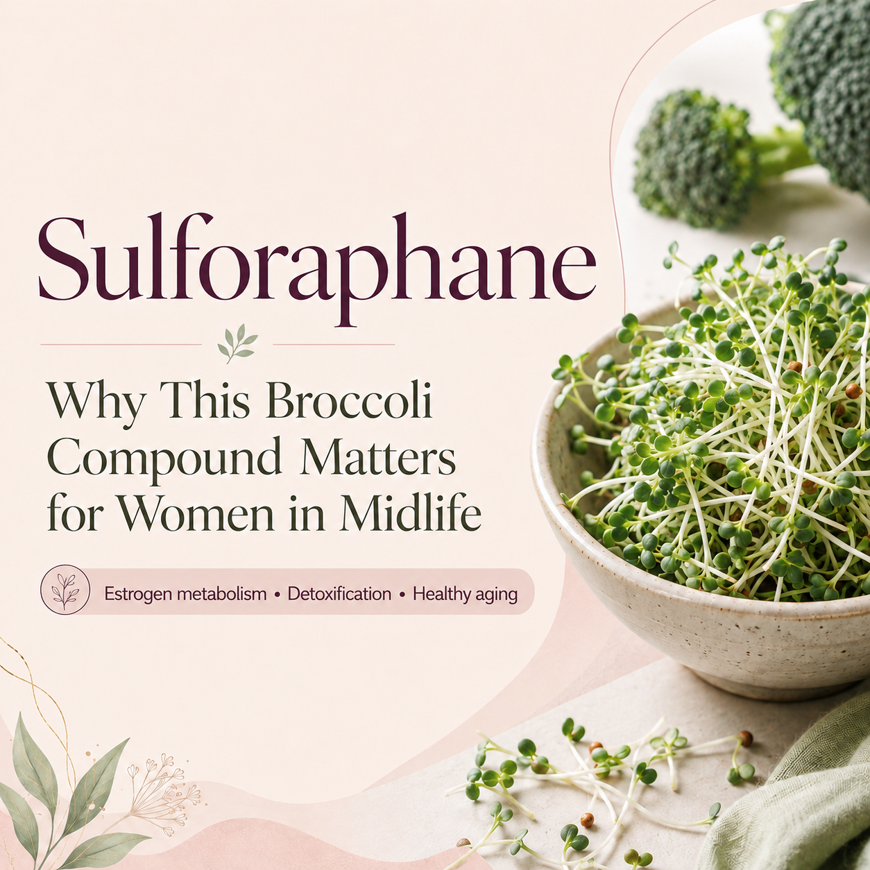 Sulforaphane Benefits for Women: The Broccoli Compound That Supports Estrogen Metabolism, Detoxification and Healthy Aging