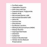 Estro2 Rejuvenate Face Cream Ingredients