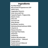 Progesterone: ProgestCalm Ingredients