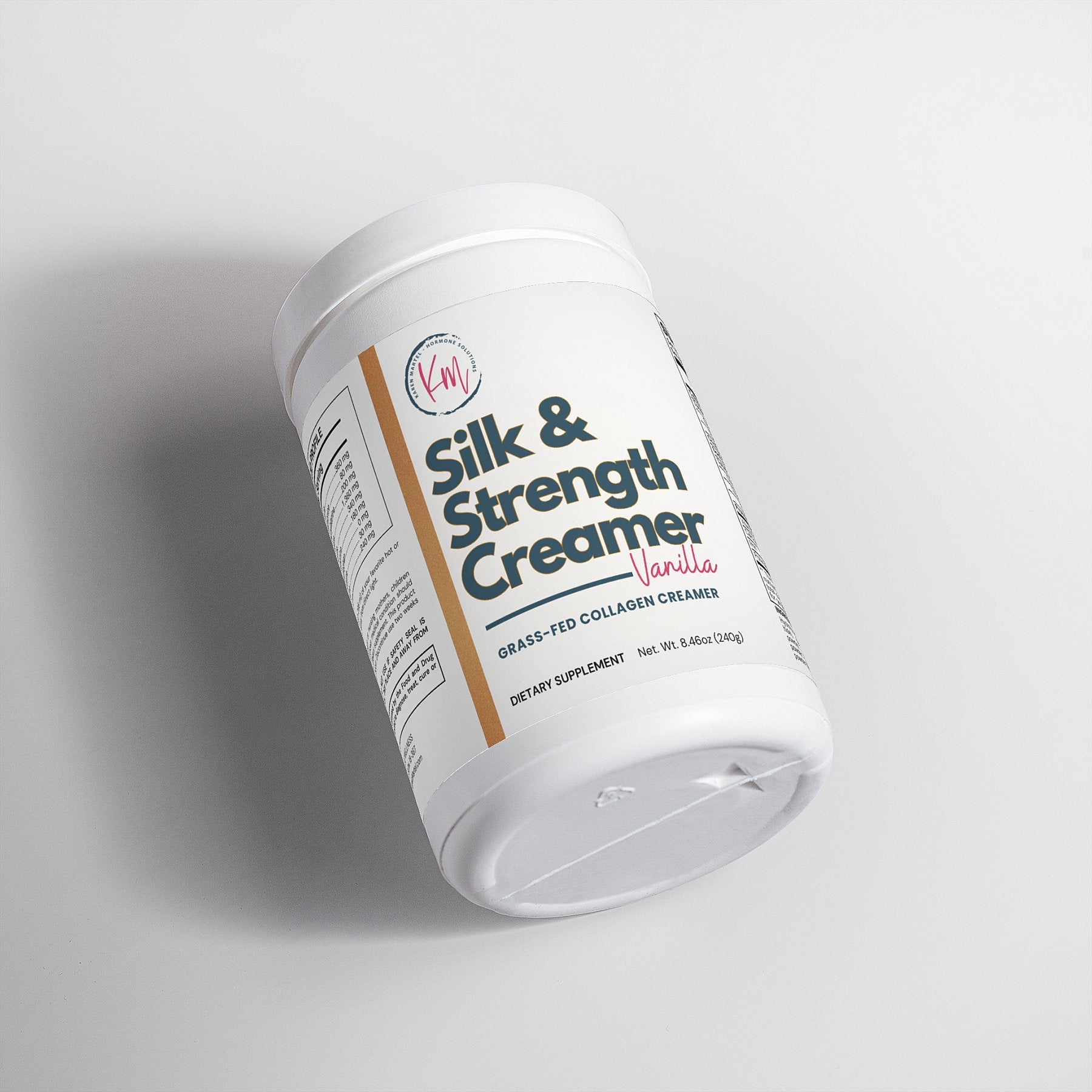 Silk and Strength Creamer Grass - Fed Collagen (Vanilla) - karenmartel